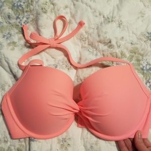 Aerie coral bikini top NWT